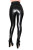 SLINKYSTYLEZ TurnDown ShapeLift Leggings HL2A-E16 - SensiPelle Z650 BLACK - STANDARD (L22D-N10)