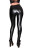 SLINKYSTYLEZ HL2A-E8 soft waistband leggings - SensiPelle Z650 BLACK - CUSTOM (L22D-N01N10)