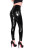 SLINKYSTYLEZ HL5AN-C12 waisthigh Booty Leggings - CrystalLac Z360 BLACK - STANDARD (L56D)