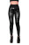 SLINKYSTYLEZ HL5A-BC_ZV6 Ouvert zip comfort waistband leggings - CrystalLac Z360 BLACK-BLACK - STANDARD (L56D)