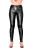 SLINKYSTYLEZ HL2A-G1 SlimEdge leggings - SensiPelle Z650 BLACK - STANDARD (L22D)