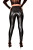 SLINKYSTYLEZ HL2A-A4 FashionBasics Leggings - SensiPelle Z650 BLACK - STANDARD (L22D-N01)
