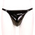 SM10 Herren Lack String-Tanga - SCHWARZ