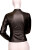 JL10 Damen Wetlook Jacke - SCHWARZ