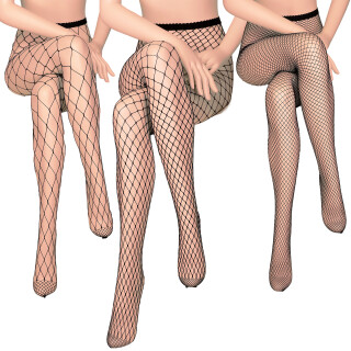 PL30 Ladies Mesh Pantyhoses - 3 pcs.