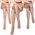 PL30 Ladies Mesh Pantyhoses - 3 pcs.