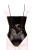 BD50 Damen SilkyTex Body mit Spaghetti-Trägern - SCHWARZ
