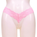 SL31 Damen Spitzen Perlen-Slip