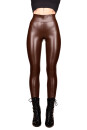 SuperSLIX HL5AN Classic Booty Leggings - SensiPelle Z550 CHOCOLATE - STANDARD (L56D-N10-ME)