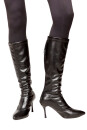 RS02 Damen High Heels Stiefel Lederoptik Absatz 8cm