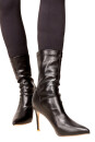 RS04 Damen High Heels Stiefelette Lederoptik  9.5cm