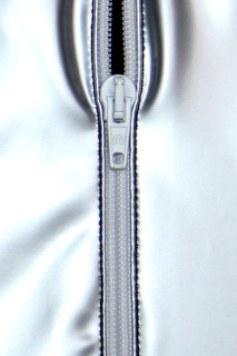 [ZV1-WS] front zipper WHITE